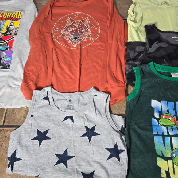 Boys Name Brand T Shirt/ Pants Clothing Lot 39pc Nike Mario Size 7/8 - Picture 2 of 6